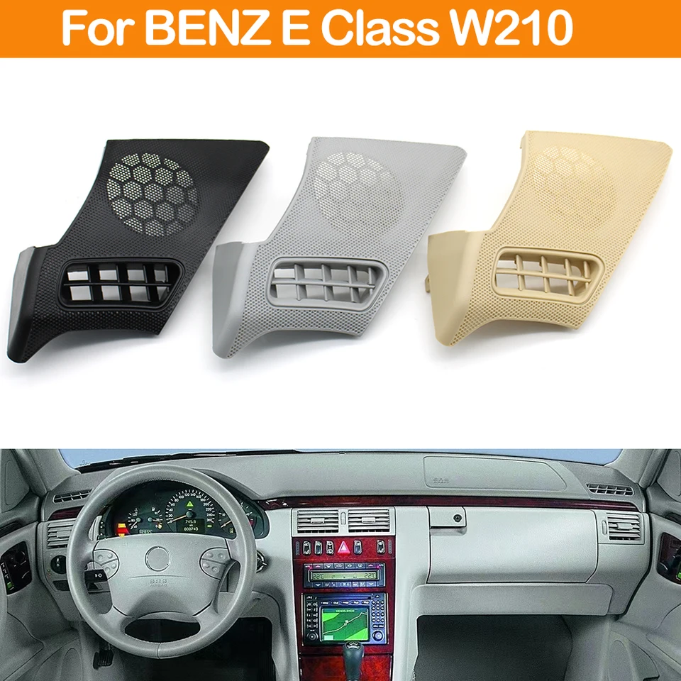 Dash panela vľavo pravá strana AC Vent Reproduktor mriežky mriežky pre obloženie panela pre Mercedes Benz W210 E Class E320 E430 E55 1996-2002