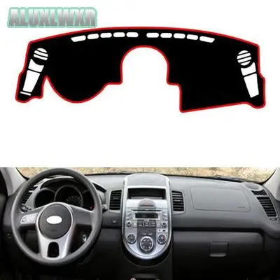 Dashboard automobilu Vyhnite sa ľahkej podložke Platforma Desk Desk Cover Mats Carpets Automatické doplnky pre Kia Soul 2010 2011 2012 2013