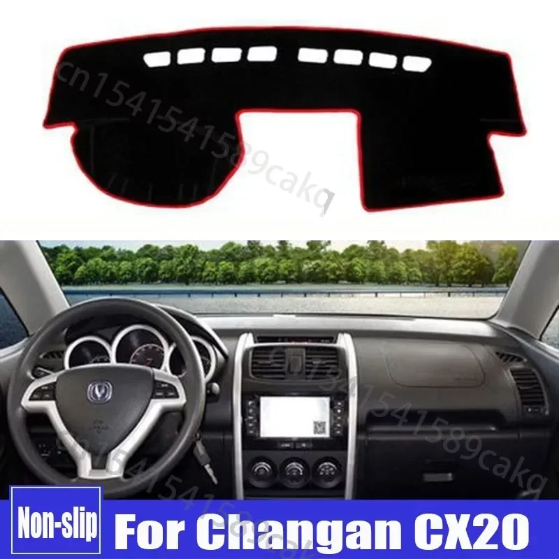 Dashboard automobilu vyhýbajte sa ľahkej podložke Plošina Platforma Platp Desk Cover Mat Carpets for Changan CX20 Auto príslušenstva automobilový štýl