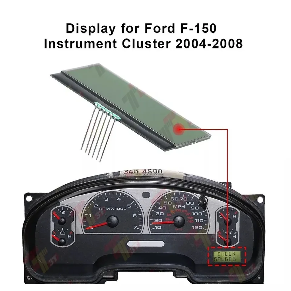 Dashboard pre Ford F150 F-150 2004 ~ 2008 Speedometer Screeter LCD Display Cluster
