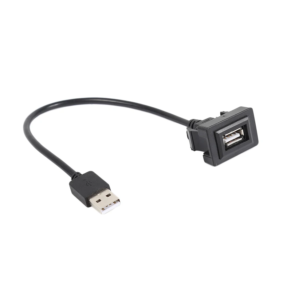 Dashboard pre splachovanie montáž USB 2.0 Panel Panel Extension Kábel prísne normy kvality Vynikajúci plastový adaptér pre Toyota