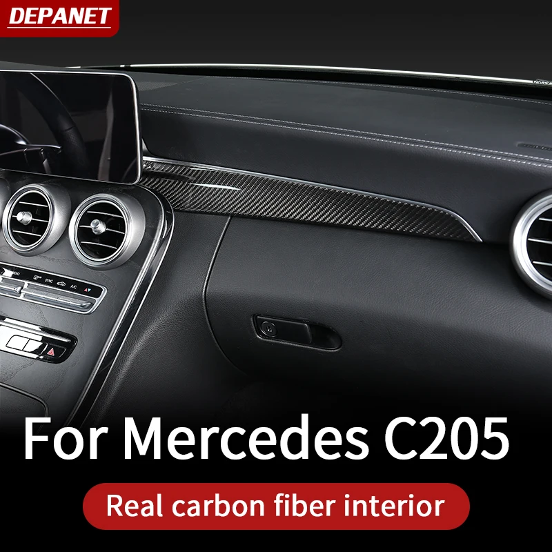 Dashboard z uhlíkových vlákien pre rok 2015+ Mercedes W205 AMG Coupe / Interior Trim C63 Mercedes C Trieda Príslušenstvo Mercedes X253 GLC