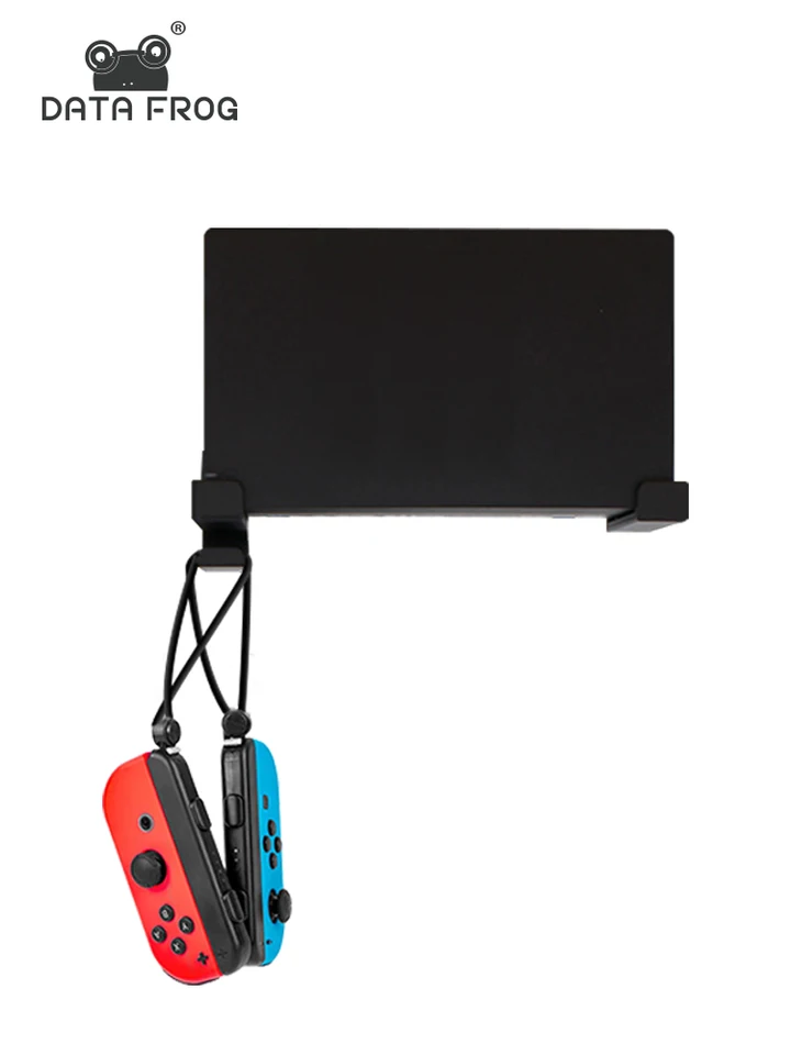 Data Frog Wall Mount Compatibible-Nintendo Switch/Joy-Cons Držiteľ držiaka Hook Hackers pre prepínač OLED TV Dock Accessories