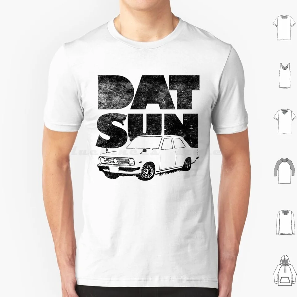 DATSUN 1200 FATTY TRISKA VEĽKÁ VEĽKÁ VEĽKOSŤ 100% Cotton DATSUN CAR MOTORA SKUPINY 1200 Sunny 510 610 240Z Skyline