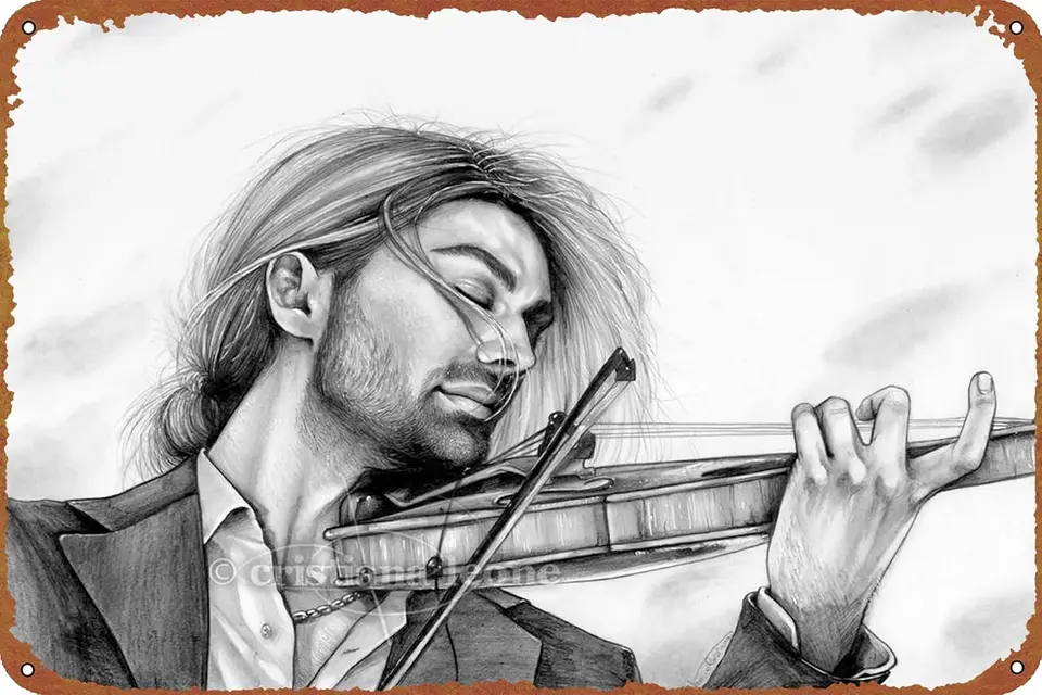 David Garrett Plaget Tin Sign Cafe Bar Home Wall Art Art Decoration retro kov cínový znak 8x12 palca
