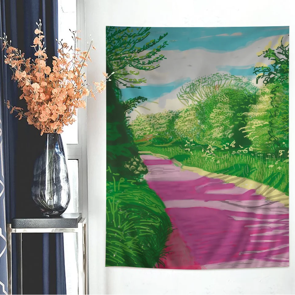 David Hockney Abstraktná krajina