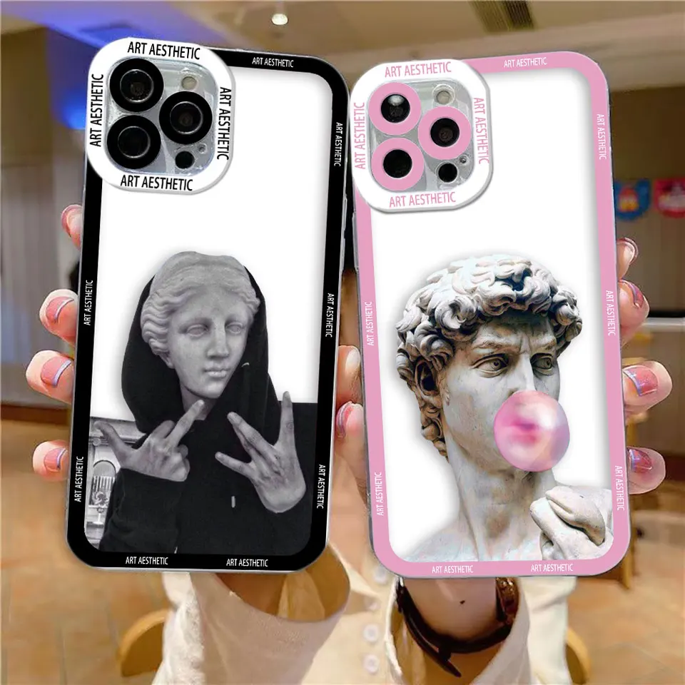 David Mona Lisa V-Van Gogh Clear Case pre Vivo V20 V21 V23 V25 V27 V27E V29E Y15S Y16 Y17 Y20 Y21 Y22S Y27 Y35 Y36 Y50 Y76 Case