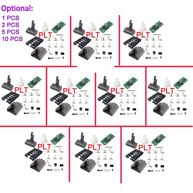 Dawupine V6 Li-Ion Battera Battera Plastové puzdro na nabíjanie obvodov PCB pre Dyson 21,6V DC58 DC62 DC63 DC72 vysávač