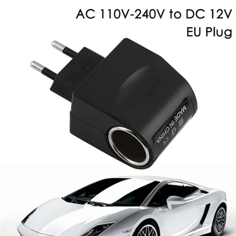 DC 12V 0,5A 500 mA Cigareta Spater Adaptér AC 110V/220V Automatický invertor 12 -voltový vozidlo napájací adaptér dodávka nabíjačky EÚ EU zástrčka