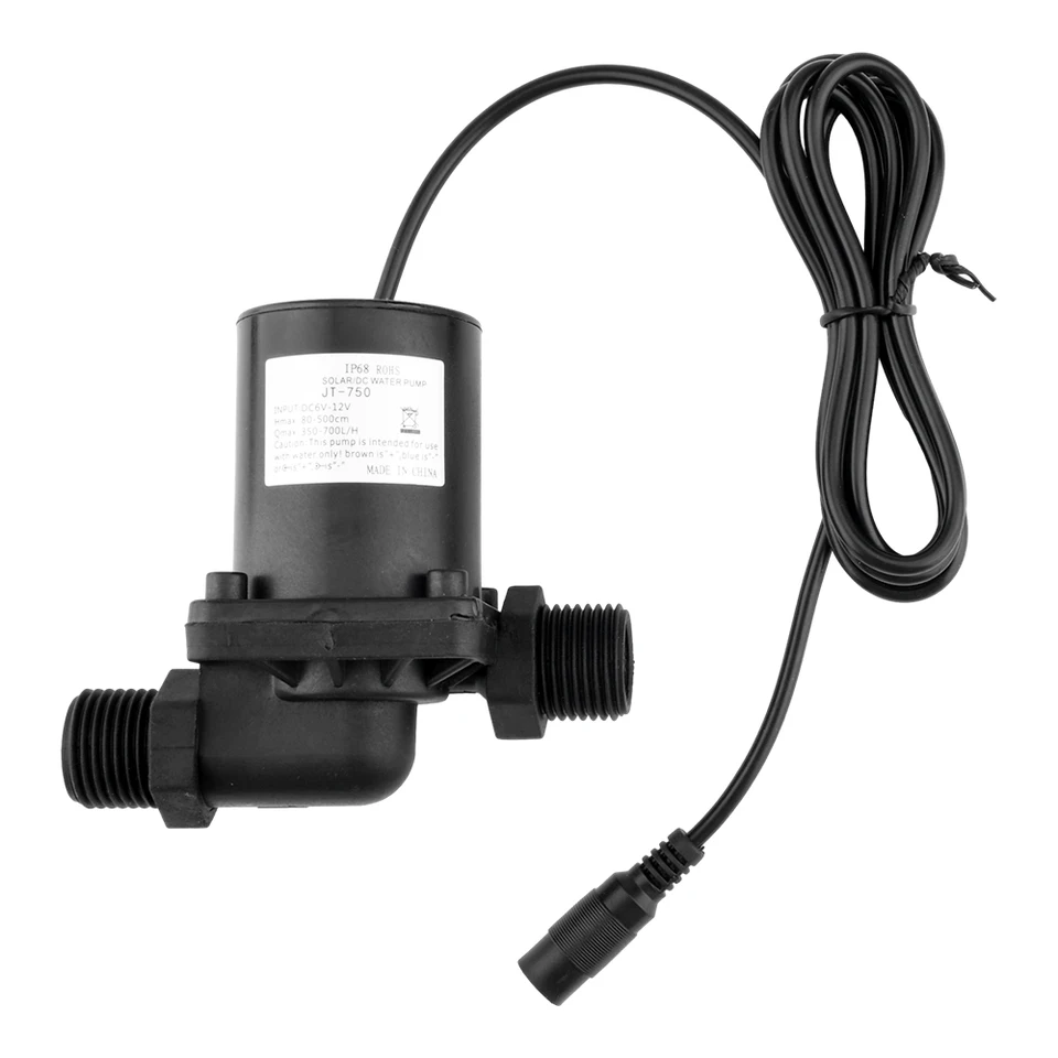 DC 12V 24 V Brushless Solárne motorové čerpadlo vodné čerpadlo vodou ohrievač podlahové podlahové vykurovanie posilňovacie čerpadlo Mikro ponorné obežné čerpadlo