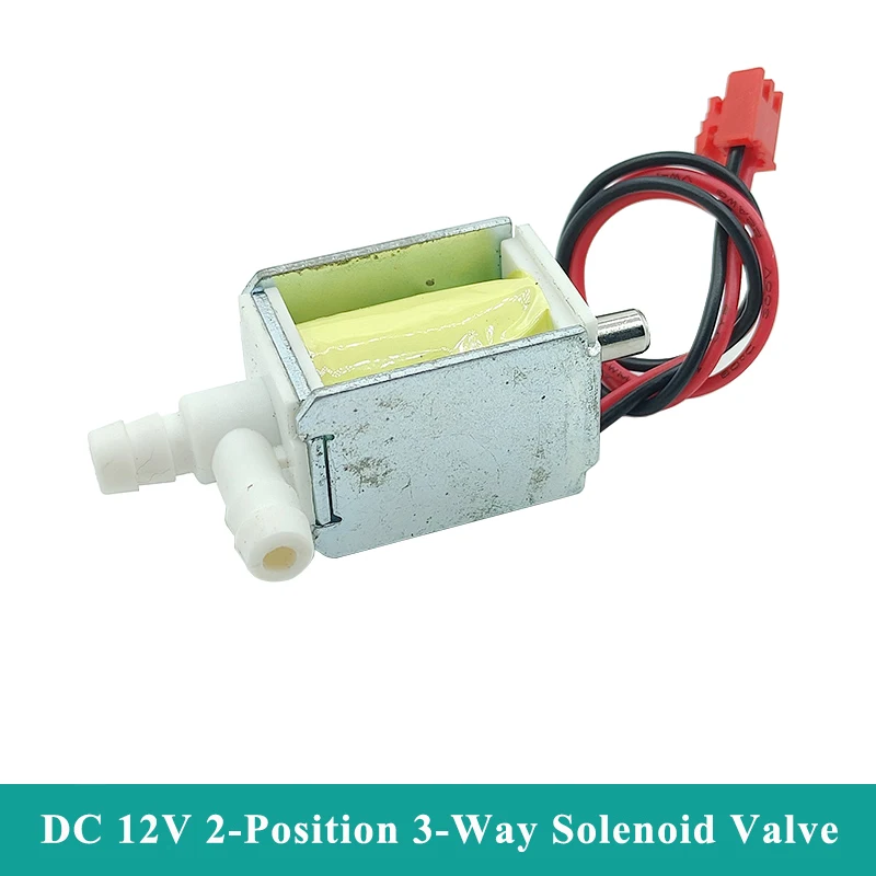 DC 12V-24V 2-poloha 3-cestná elektrická solenoidová ventil N/CN/O