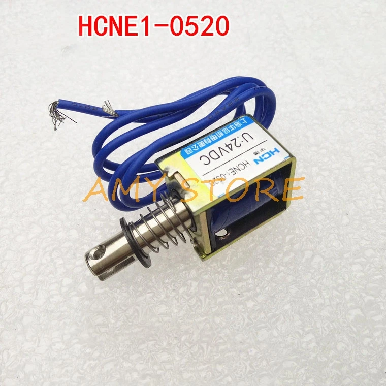 DC 12V DC 24V 4n 10 mm zdvihový otvorený rámec Elektromagnetický lineárny solenoidný ovládač HCNE1-0520 Pull Typ 20x13x16mm