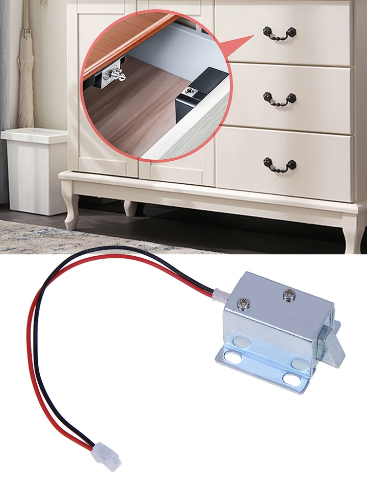 DC 12V Elektrický zámok valca proti vibrácii elektrický skrutk