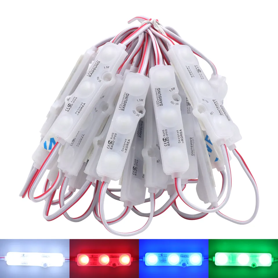 DC 12V Samsung Chip LED modul SMD 5630 3LEDS Modul osvetlenie IP68 nepremokavá Super Bright LED Sign Shop Banner Channel Letters