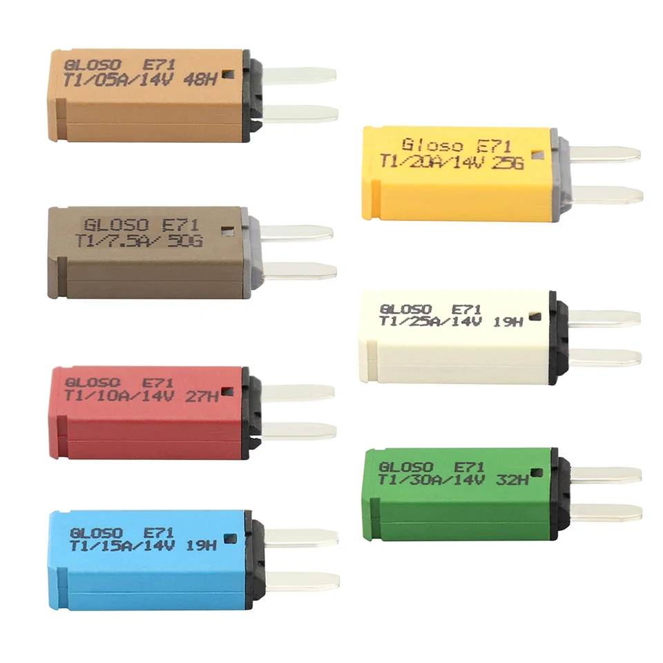DC 14V 5a 7.5a 10a 15a 20a 30a Automatický reset Mini Atm Putbar Blade Poistky pre nákladné auto pre nákladné auto s automatickým zotavením