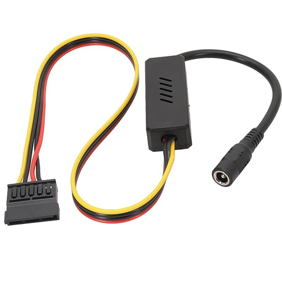 DC 5525 do SATA HARKOVÝ PRÁVNA KÁBEL Kábel DC 12V na SATA PLNÝ KABEL S OBCHODNOSTI S DOPRAVNOSTI PRÁVO