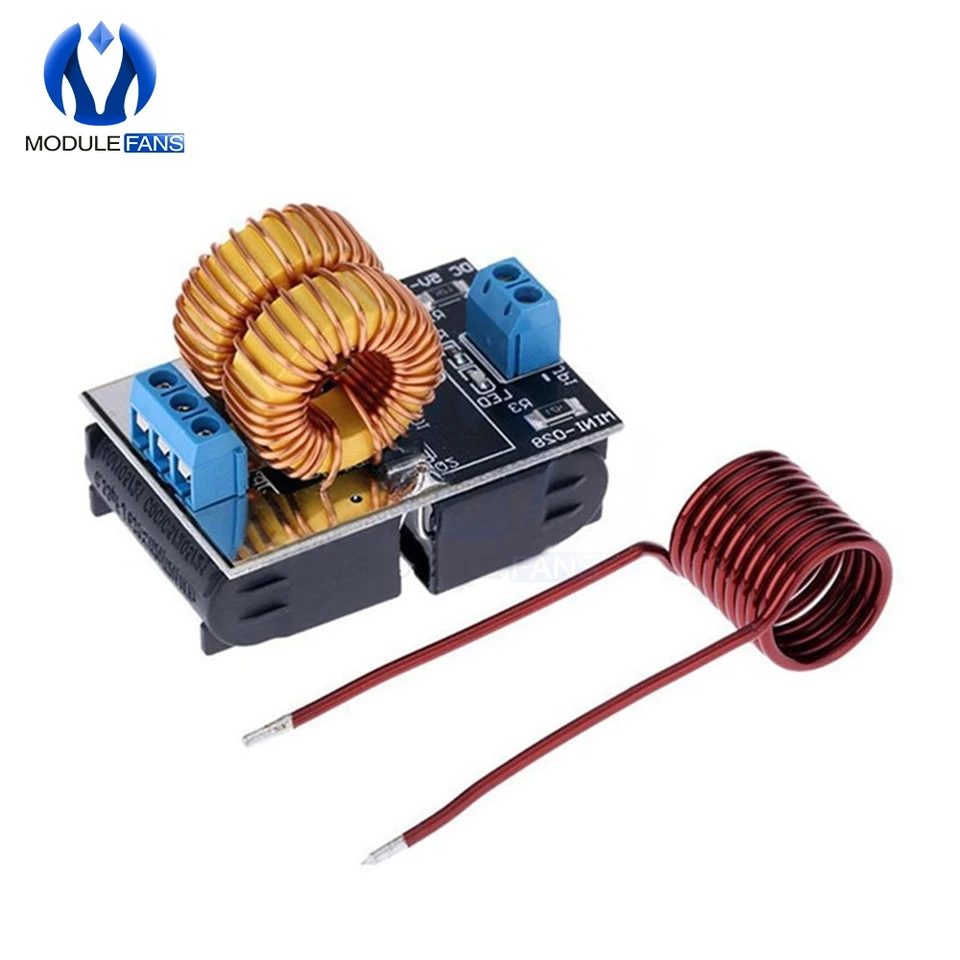 DC 5V-12V 120W Mini ZVS indukčný vykurovací modul modul Tesla Jacobs rebrík Žiadne kohútiky s vykurovacou cievkou