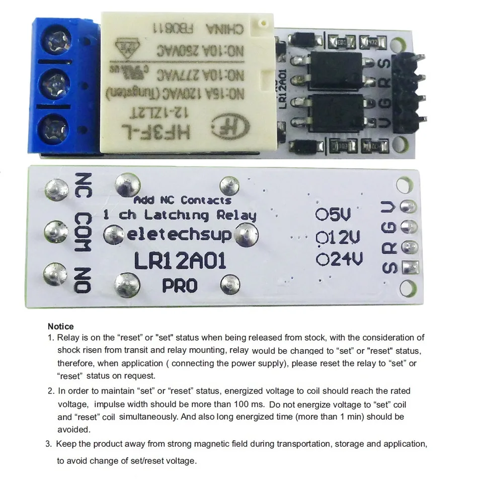 DC 5V 12V 24V Magnetický západkový reléový modul bistabilný samoobslužný odpínací doska pre žabky pre Arduino ESP32