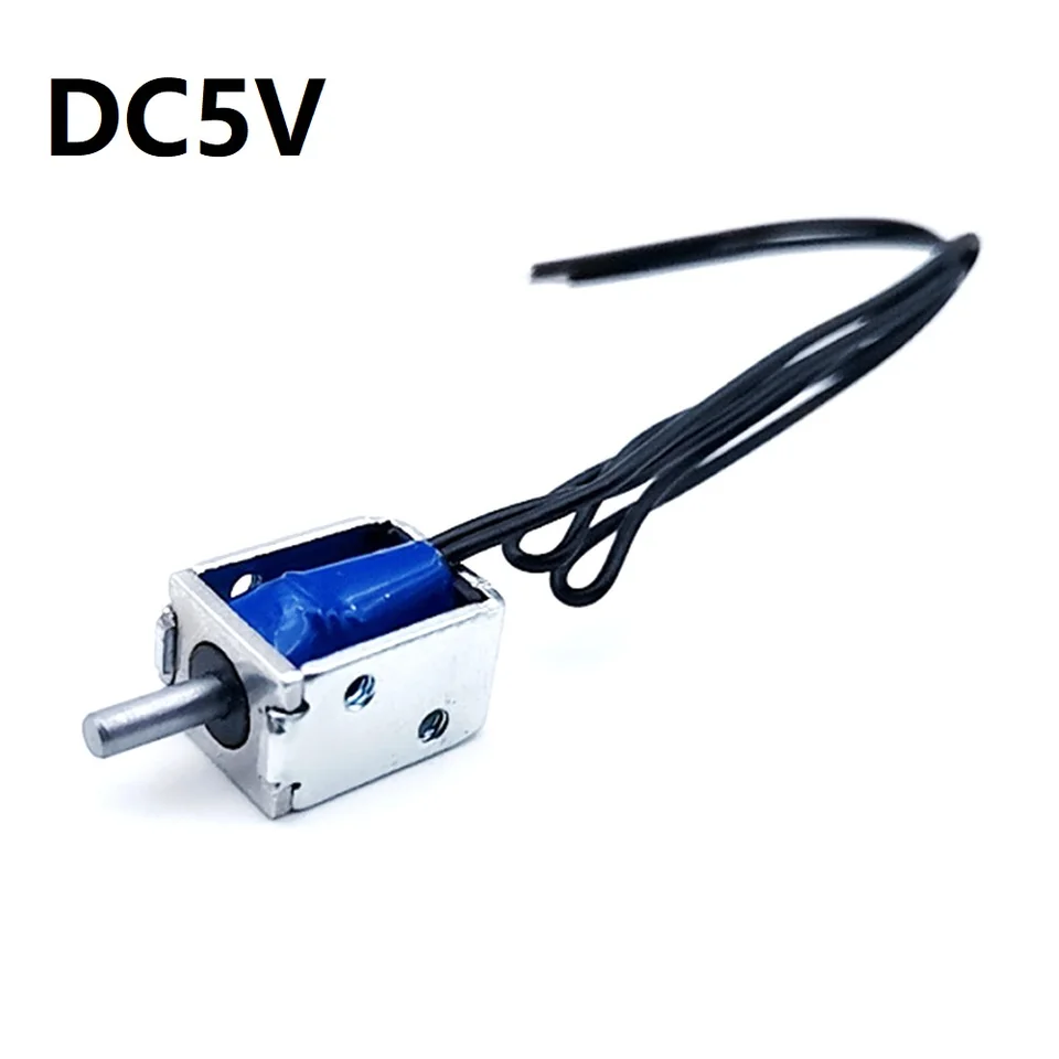 DC 5V/12V Mini Electromagnetic Lock Type Typ Solenoid pre zdieľanú elektrickú banku New Energy Energy Equipment SM0415-3