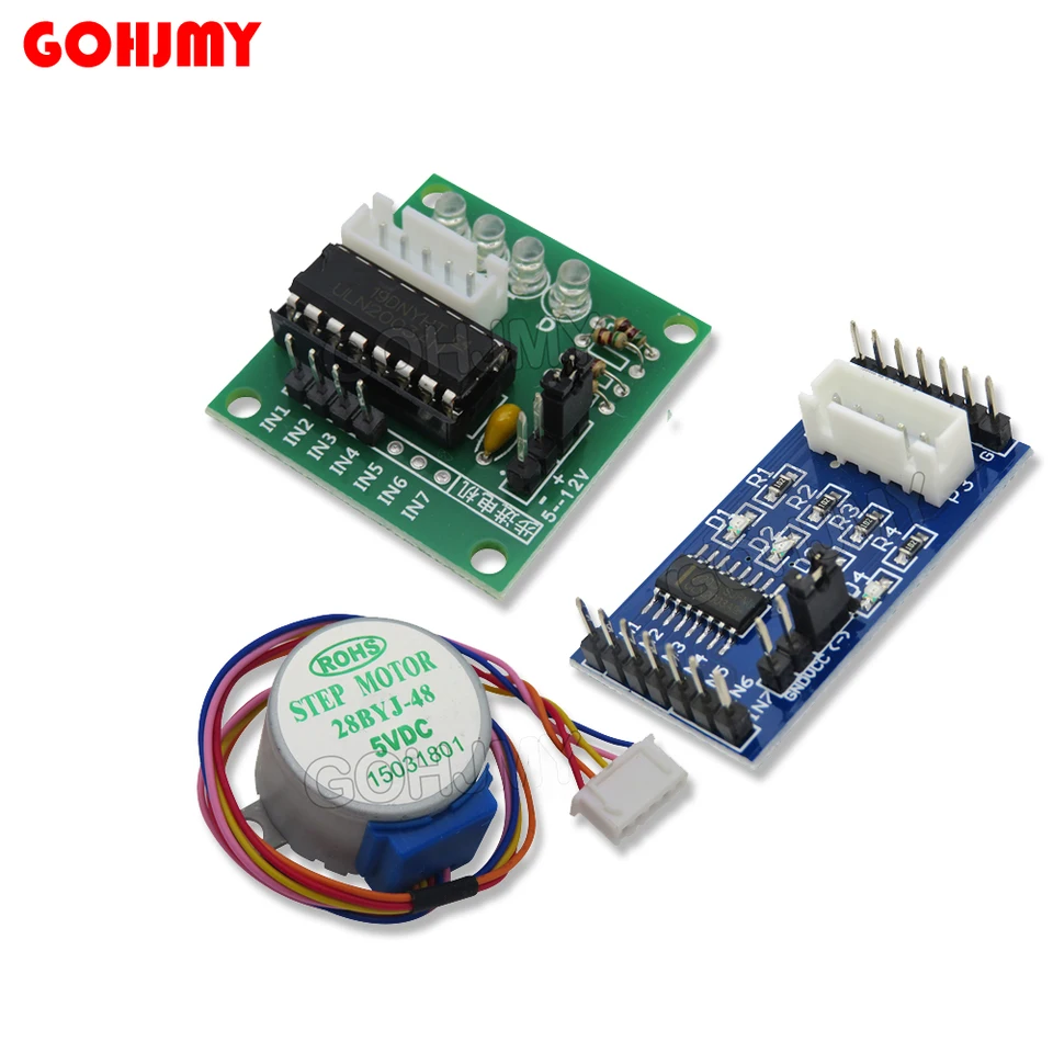 DC 5V 28BYJ48 Krokový vodič motora 25 cm Redukčný krok Krokový kolekper Motor 4 Fáza 28Byj48 pre Arduino DIY Kit Kit Uln2003 Doska ovládača