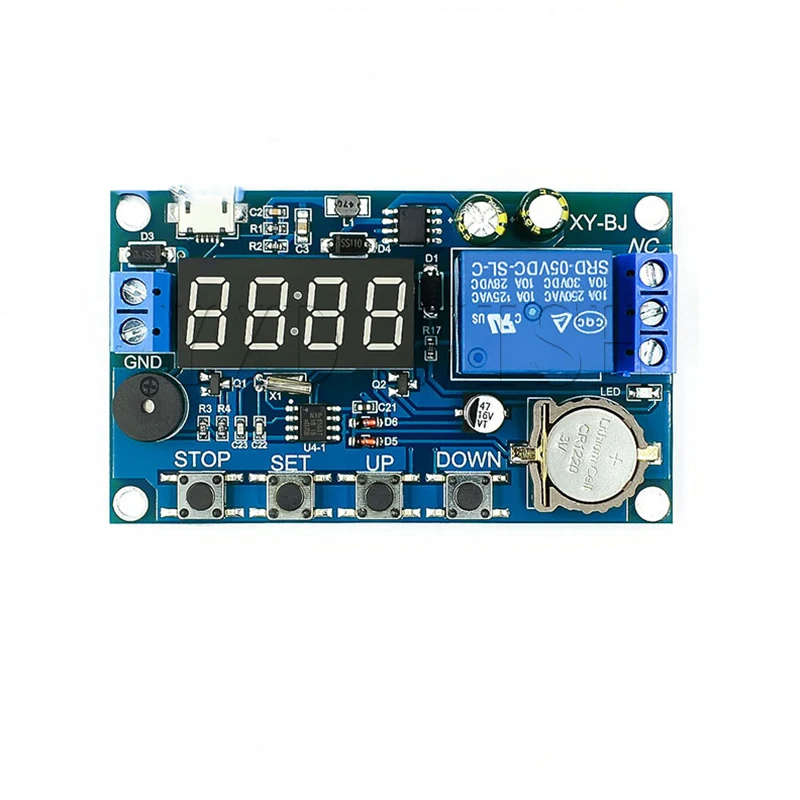 DC 5V micro USB časové oneskorenie RELE 5 V MODUL Skutočný 24 -hodinový časovací prepínač riadiacich hodín Viacnásobné režimové riadiace relé doska