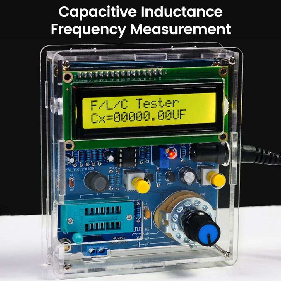 DC 5V Vysoký presný tranzistorový tester DIY Súpravy DIY Zvárací obvod Indukčná kapacita frekvenčná frekvencia DIY Elektronická súprava