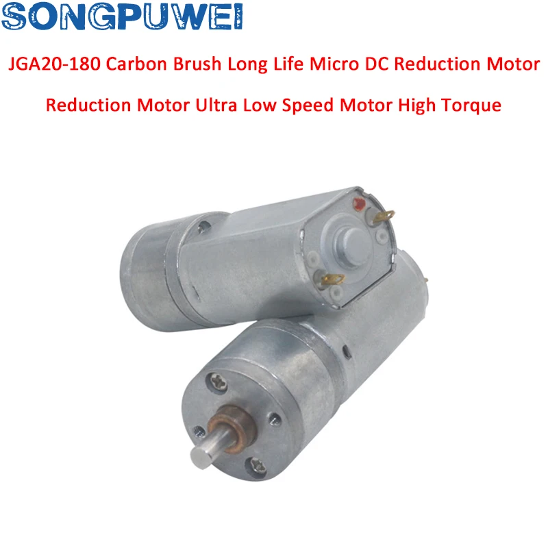 DC 6V 12V 24V Gear Motor 20-833RPM