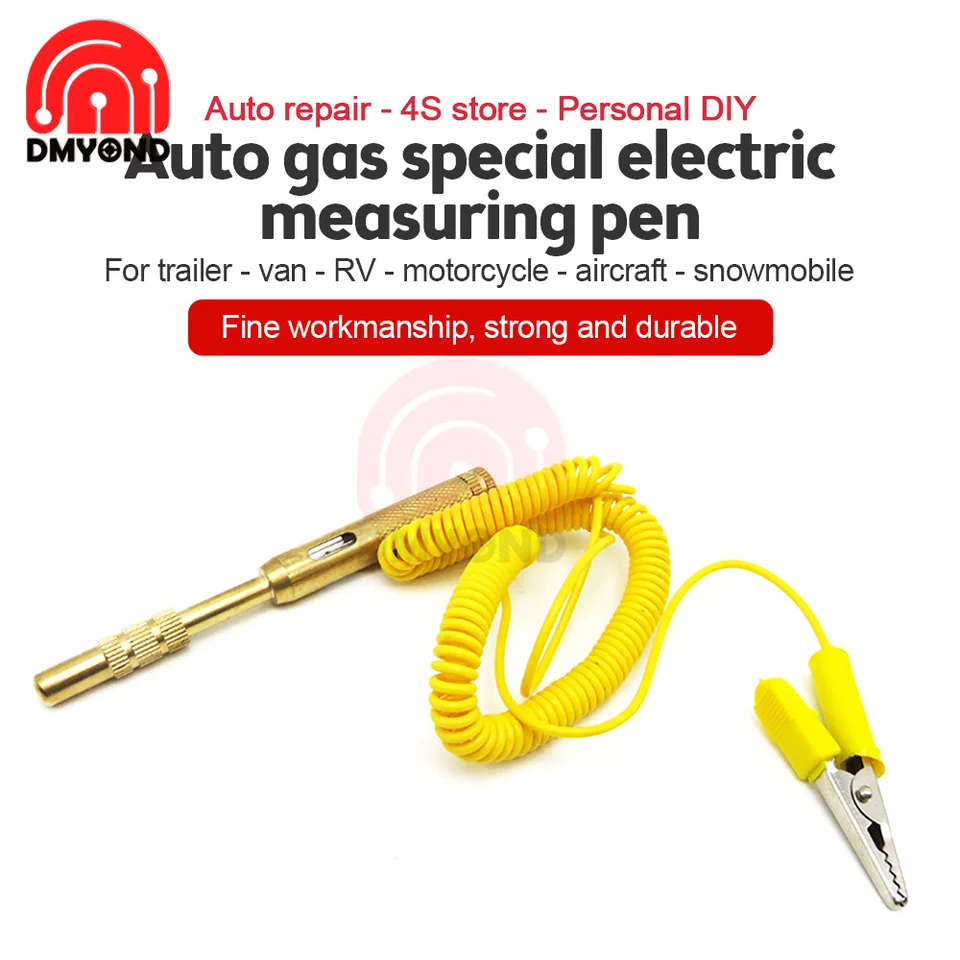 DC 6V 12V 24V Meď automatické auto svetlo obvod testera Testerové napätie Test detektora pera Detektor sondy Svetelný systém Testovanie elektrickej energie Inšpekcia elektrickej energie