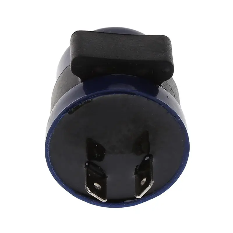 DC 6V 12V Vstupný motocykel Blue Insulačný búchadlový blikačový otočný signál LED Blinker 2 PINS INDIKÁLNE BUZKER BLUZKER