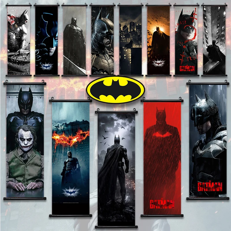 DC Batman Film Plagát visiaci posúvanie tapety nástenné umelecké dielo plátno maľba maľba