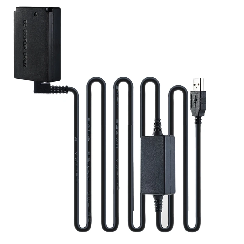 DC Coupler, USB Dummy Battery Adapter pre Canon M2 M10 M50 M100 M200 Vymeňte DC Coupler