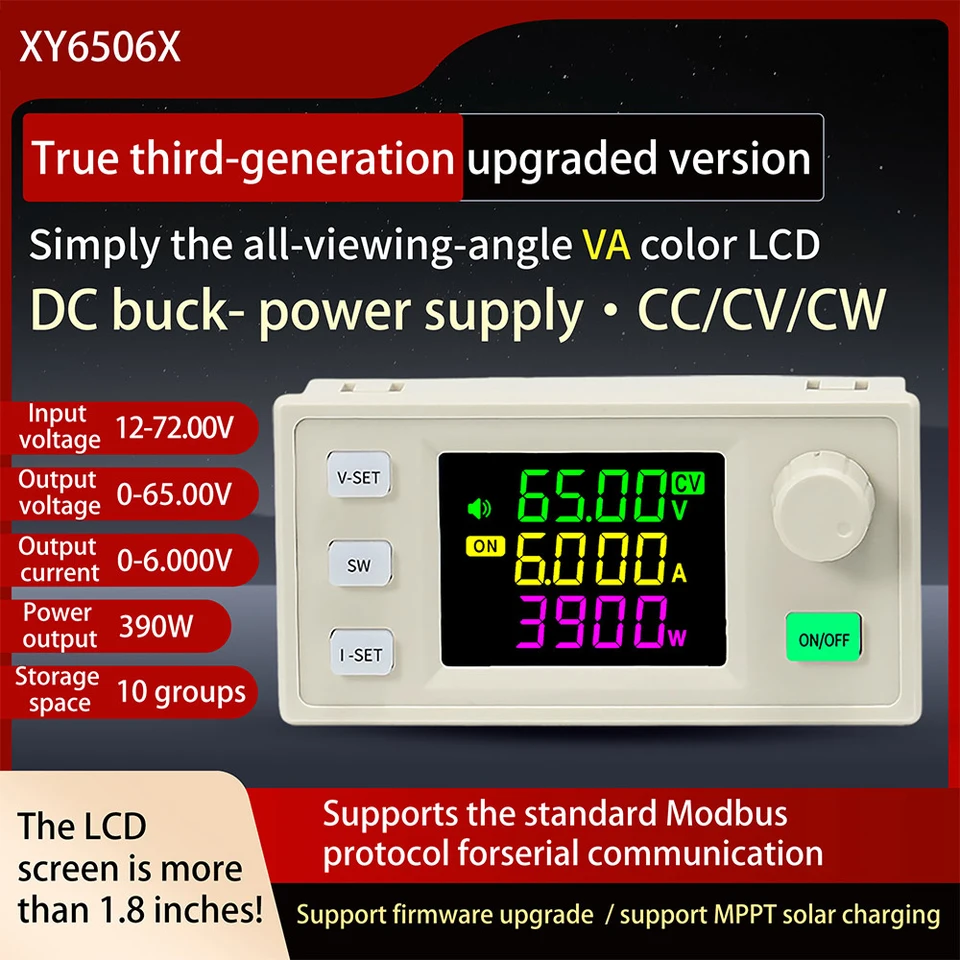DC DC Buck Converter 12-72V na 0-65V 390W/585W CNC nastaviteľné regulované regulované CC CV Laboratórne napájacie napájacie napájacie napájacie napájacie modul