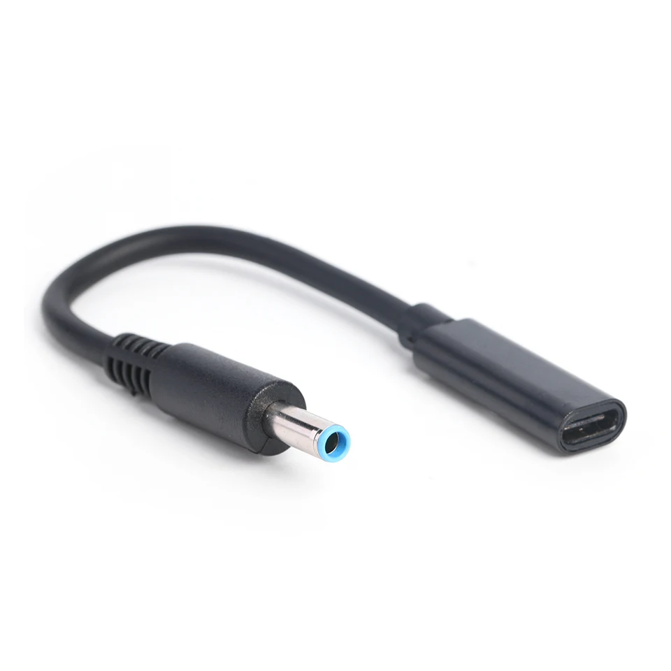 DC Jack Charger Adapter Converter Domácnosť Počítač PD USB C Žena na 4,5 x 3,0 mm príslušenstvo pre notebook HP