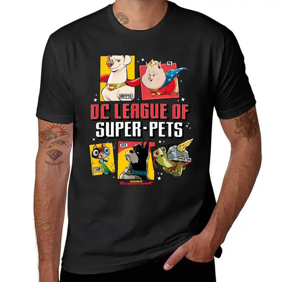 DC League of Cartoon-DC League of Movie Tričko nadmerne veľtrhové