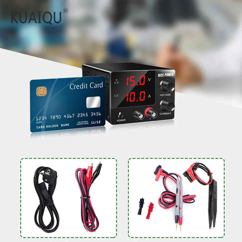 DC napájacie laboratórne laboratórne údržba Workbench 30V 15V 5A 10A Regulátor prúdu prúdu AC 220V 110V Kodér Mini s káblom