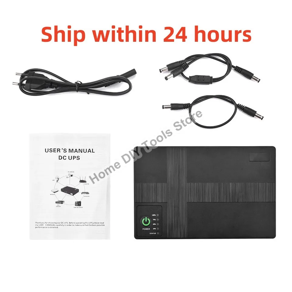 DC napájací adaptér Neurobiteľné napájacie napájanie 10400MAH 5V 9V 12V UPS Router