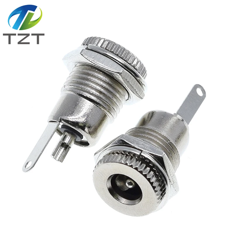 DC099 5,5 mm x 2,1 mm DC Power Jack Socket Skomena panela Kovový konektor DC-099 Otvorený otvor 11 mm 5,5*2.1 5.5*2.5