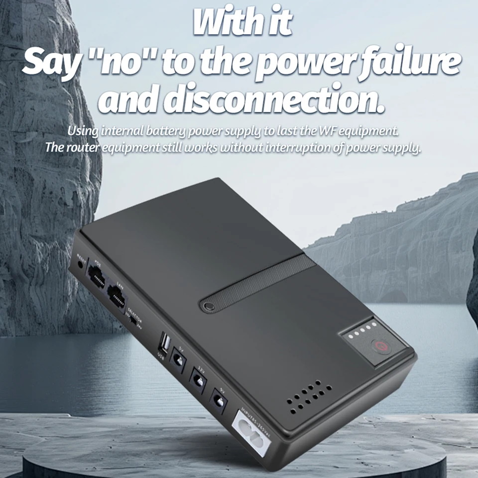 DC1018L MINI prenosné UPS Neutroctva napájacie napájanie 5V 9V 12V Zálohovanie batérie batérie Batéria pre batériu pre kameru WiFi Router