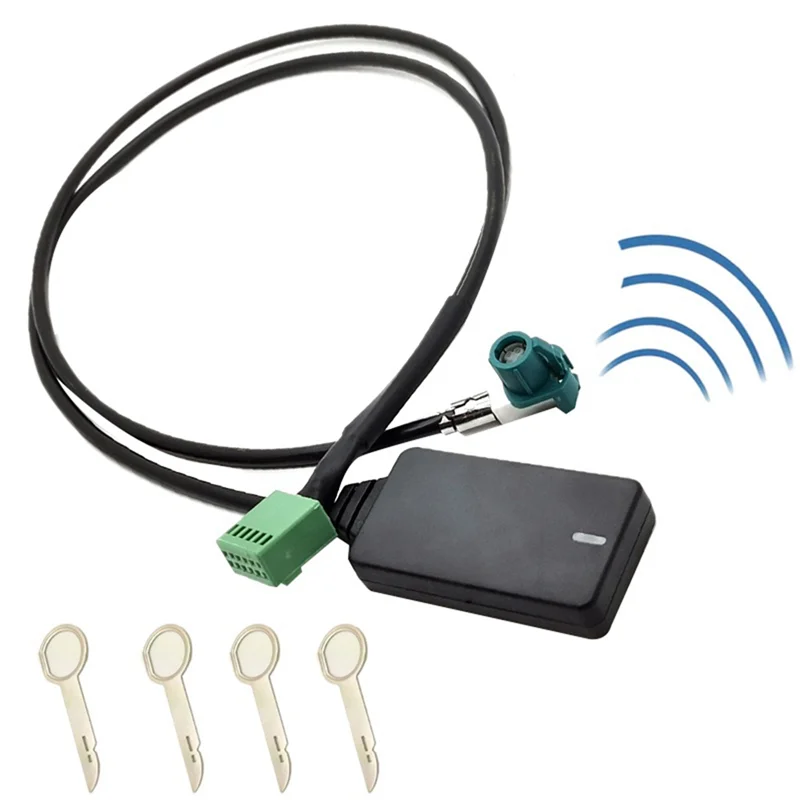 DC12V 12pin CAR Wireless AUX Bluetooth 5.0 Adaptér ruky bez ruky automatické auto Bluetooth AUD AUDIO KABEL PRE Audi A3 A4 B8 B6 A6