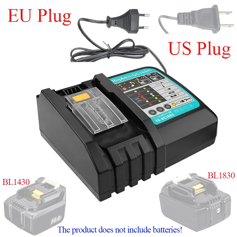DC18RC pre MAKITA 18V vŕtačku nabíjačku 3A LI-ION nabíjačku pre MAKITA 14.4V 18V LXT BL1815 BL1860 BL1430 BL1450