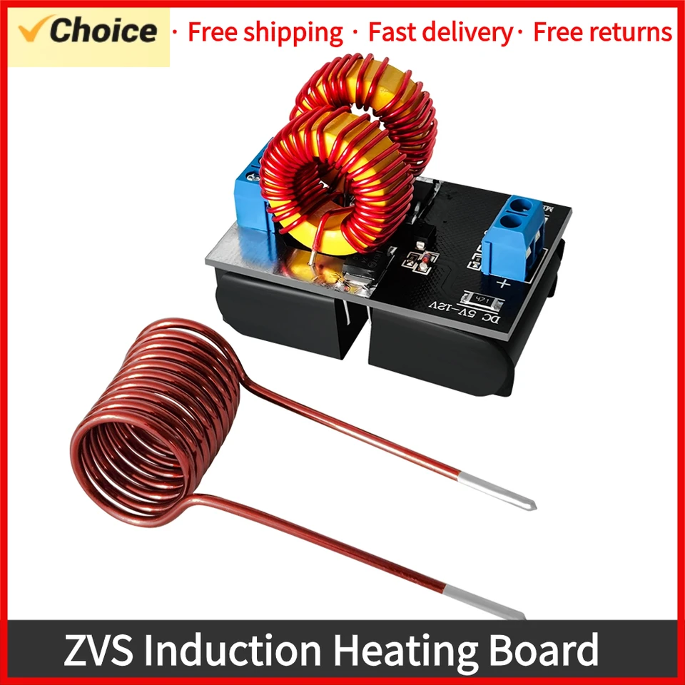 DC5-12.0V Vstupné napätie ZVS Indukčná vykurovacia doska 120 W Veľká energia chrbta chrbta DIY DIY Cooker a zapaľovacia cievka