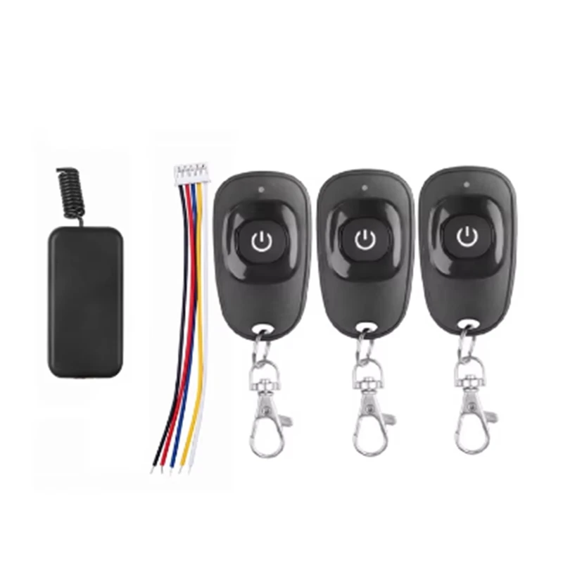 DC5 -12V Mini relé prepínač diaľkového ovládača Malé kontaktné vzdelávacie kód