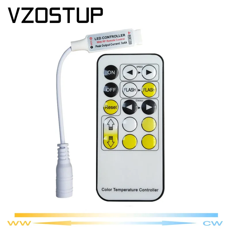 DC5-24V 3A/CC CCT LED ovládač 15Keys RF Wireless Diaľci