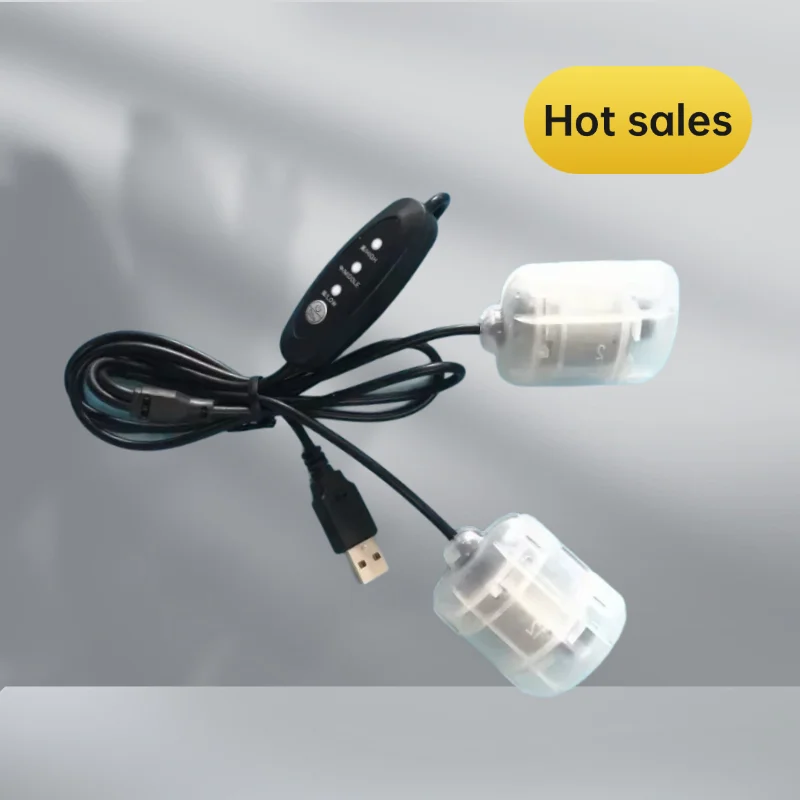 DC5V USB Vibračné duálne motory 3 Speed ​​Regulator Masážové zariadenie Frog Frog Chov vibračné časti pásu pásu pásu s 1,1 m káblom