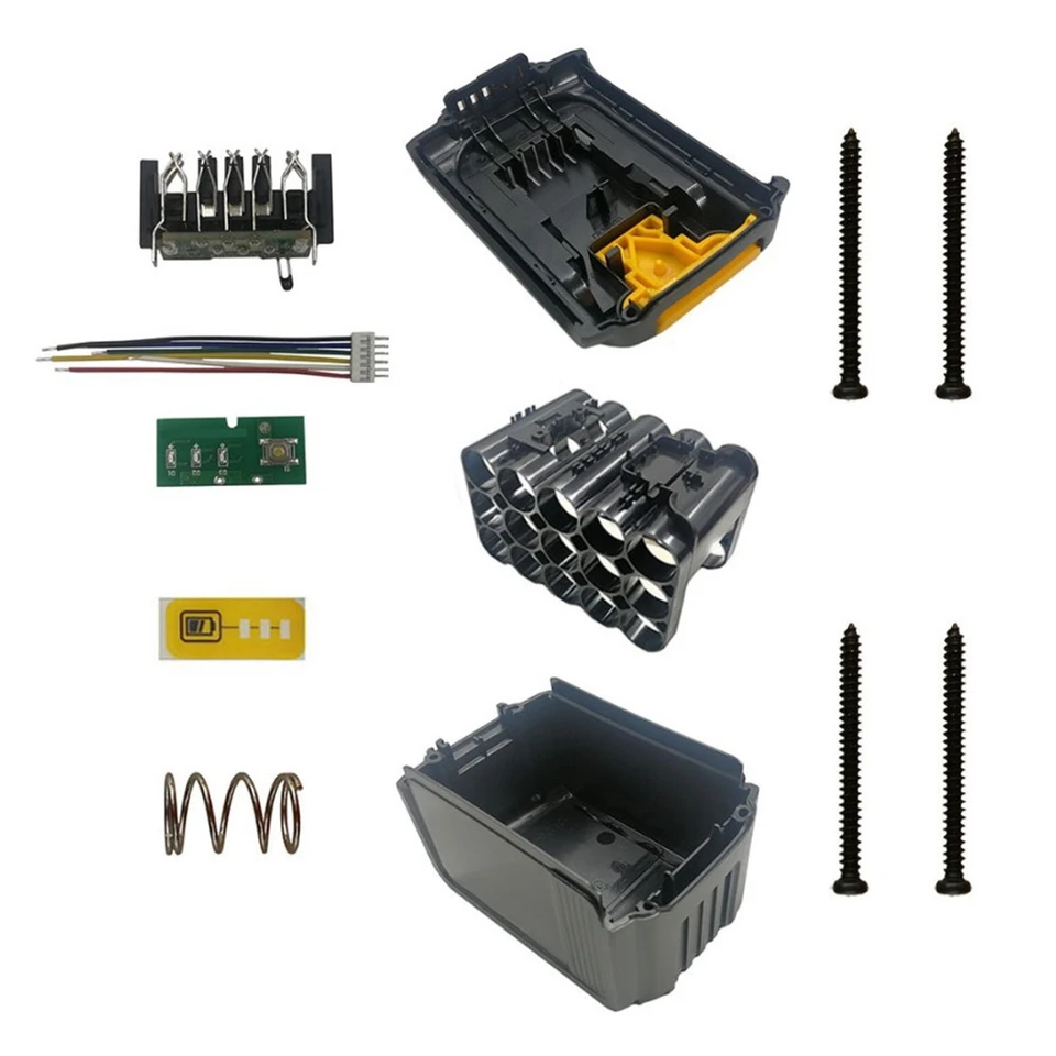 DCB200 15x18650 LI-ION PLASTNÁ PLASTNÁ PASING PASINGA PRE DEWALT 18V 20V DCB203 DCB204