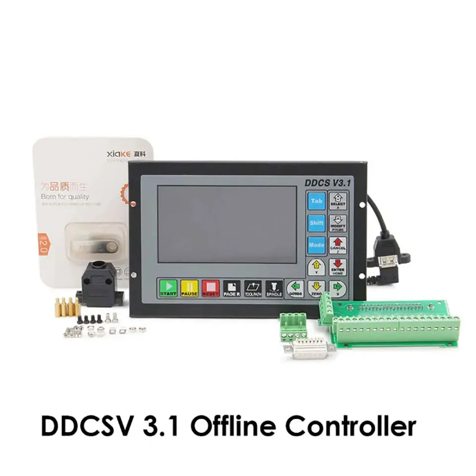 DDCSV3.1 3/4 Axis G kód CNC offline samostatný radič pre gravírovanie frézovacích strojov DDCS V3.1+
