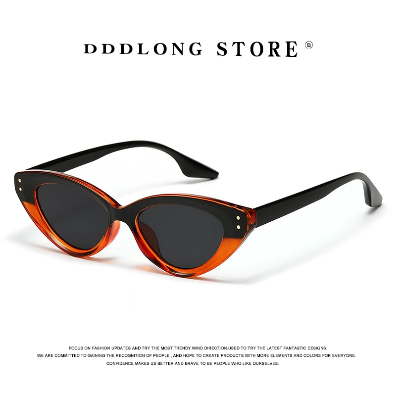 Dddlong retro módne mačky slnečné okuliare Dámske dizajnérky Men Sun Gula Classic Vintage UV400 Outdoor Shadow D126