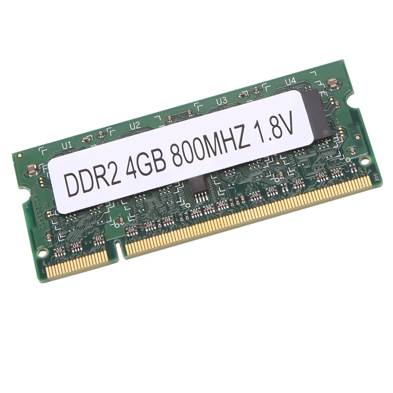 DDR2 4 GB 800 MHz laptop RAM RAM PC2 6400 2RX8 200 PINS SODIMM pre Intel AMD prenosný pamäť