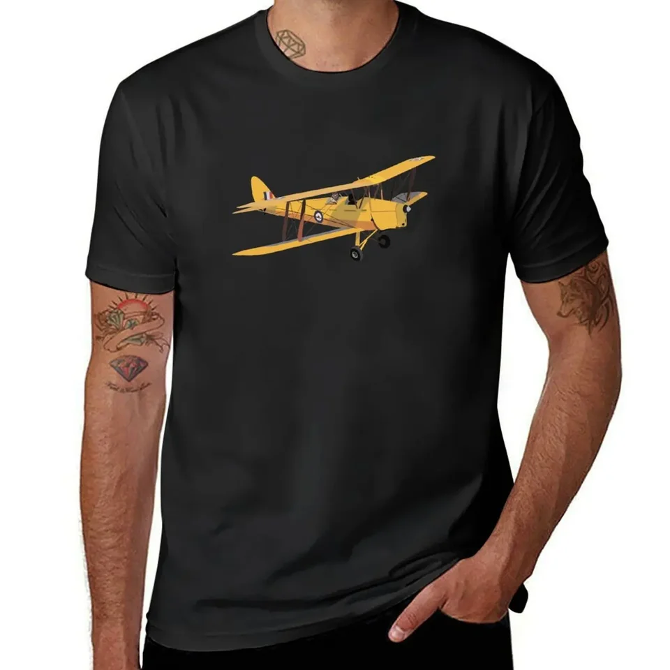 de havilland dh.82 Tiger Moth British WW2 Lietadlo Tričko Roztomilé oblečenie vintage
