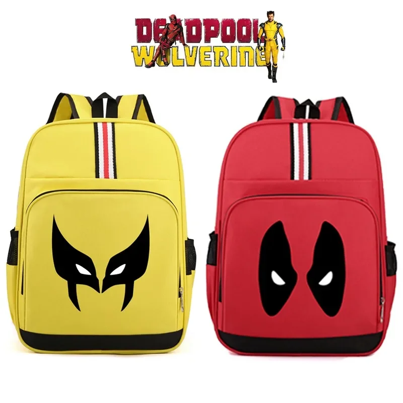 Deadpool & Wolverine School Bag Marvels Movie Periférny batoh roztomilý chudnutie Praktické veľké kapacitné balíčky narodeniny darček k narodeninám